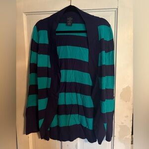 Faded Glory Teal and Navy Sweater